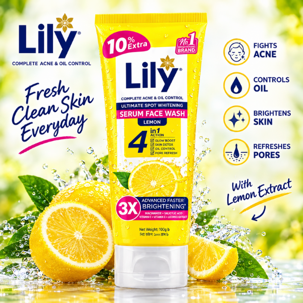 Lily Serum Face Wash Lemon-100ml